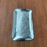 Vintage German floral metal plate by WMF