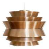 Pendant light "Trava" in copper aluminium by Carl Thore for Granhaga Metallindustri. Sweden 1960s.
