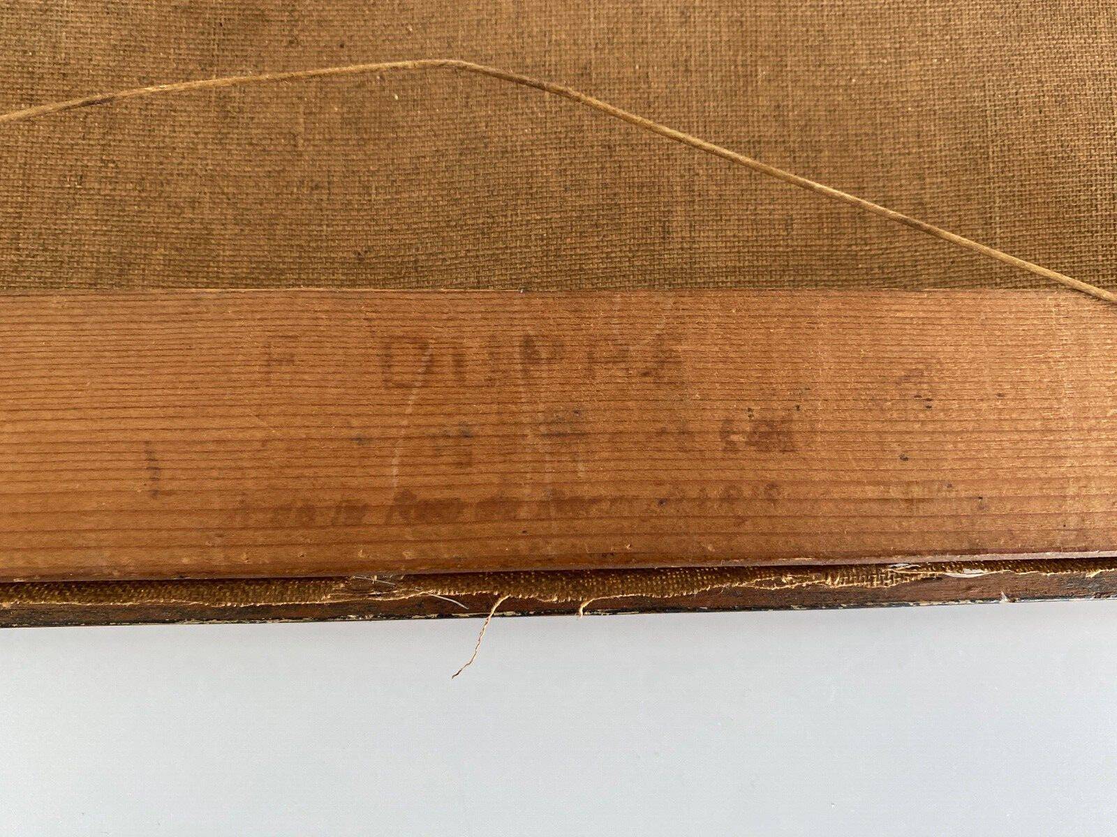 Oil on canvas by Geffroy women at the harvest early 20th century