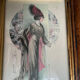 Framed fashion engraving