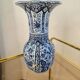 2 large vases known as trumpet vases from Delft Royal