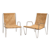 Set of two Bachelor armchairs by Verner Panton for Fritz Hansen.