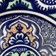 Spanish ceramic plate signed