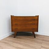 Vintage Scandinavian wooden chest of drawers