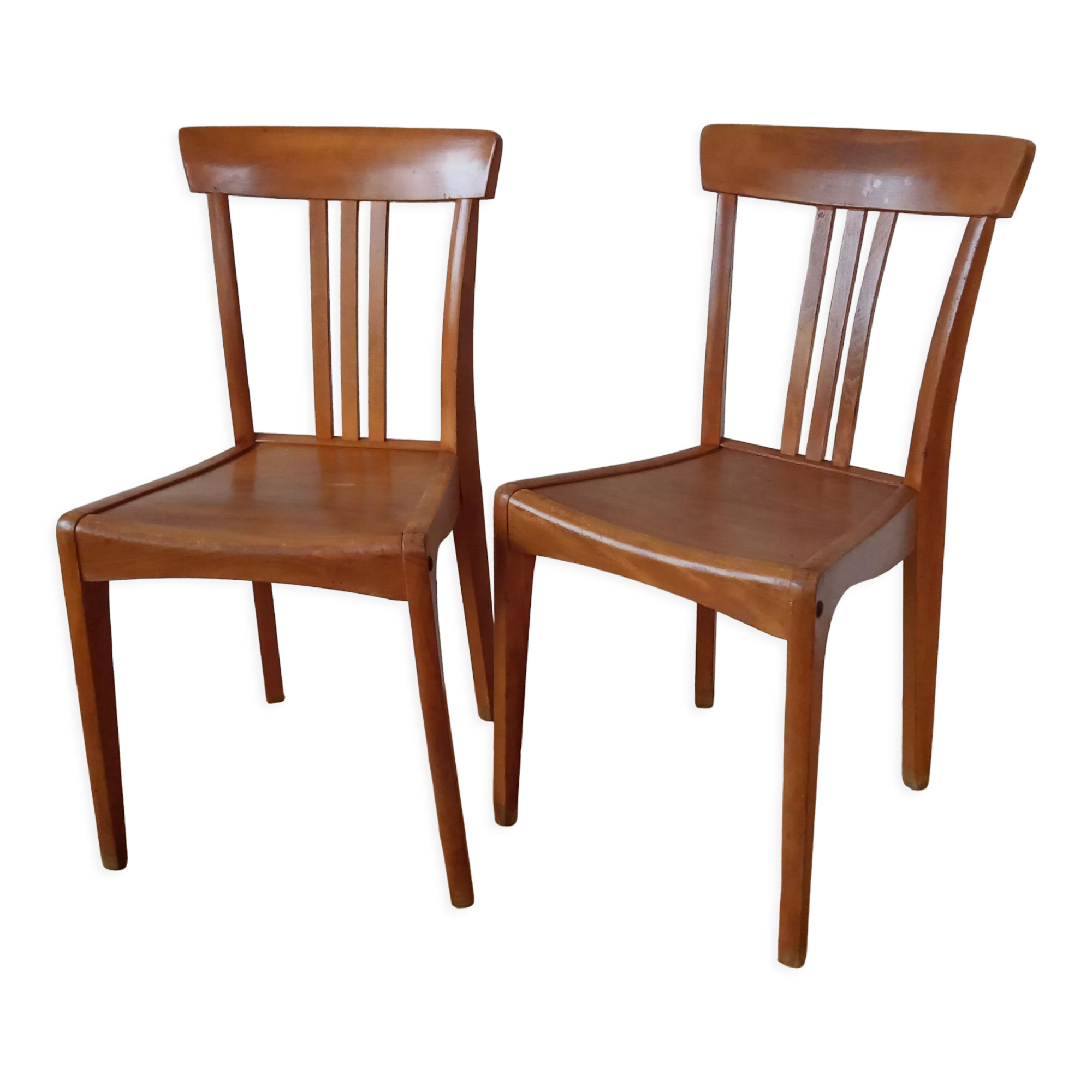 Paire de chaises bistrot Stella années 50