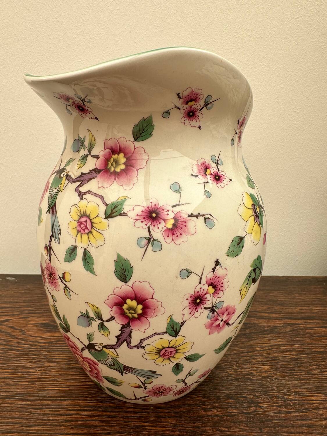 James kent old foley england water pitcher - vintage english porcelain