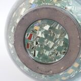 Grand vase en céramique terre-mêlée verte de Jean Gerbino Vallauris