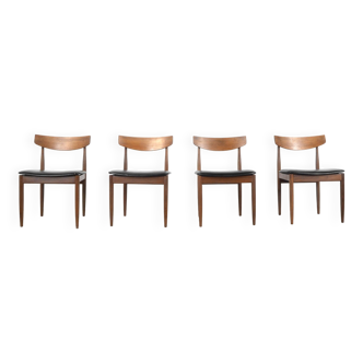 Suite de 4 chaises en teck par Kofod Larsen pour G Plan