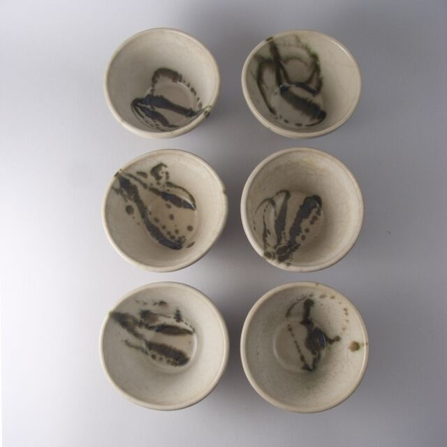 All of the Colombe France pottery bowls