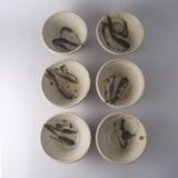 All of the Colombe France pottery bowls