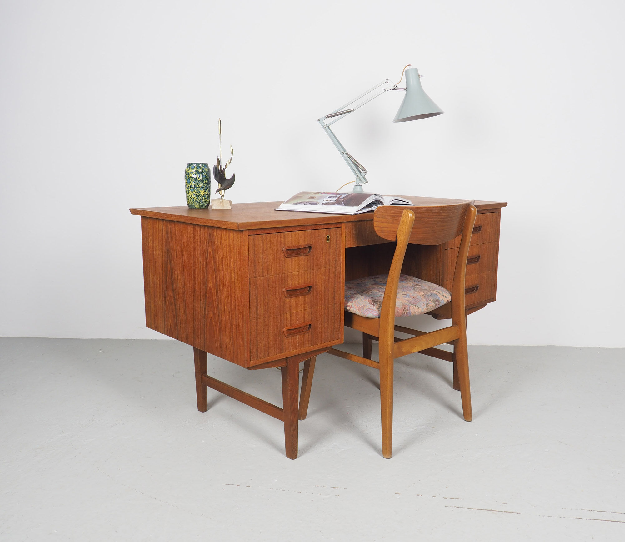 Danish design teak writing desk, 1960