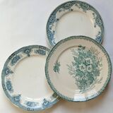 3 mismatched old plates