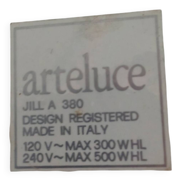 Arteluce Artemide Set – Floor lamp + 3 JILL A 380 wall lights – design i