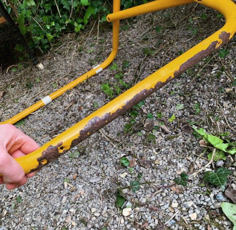 Pair of antique deckchairs