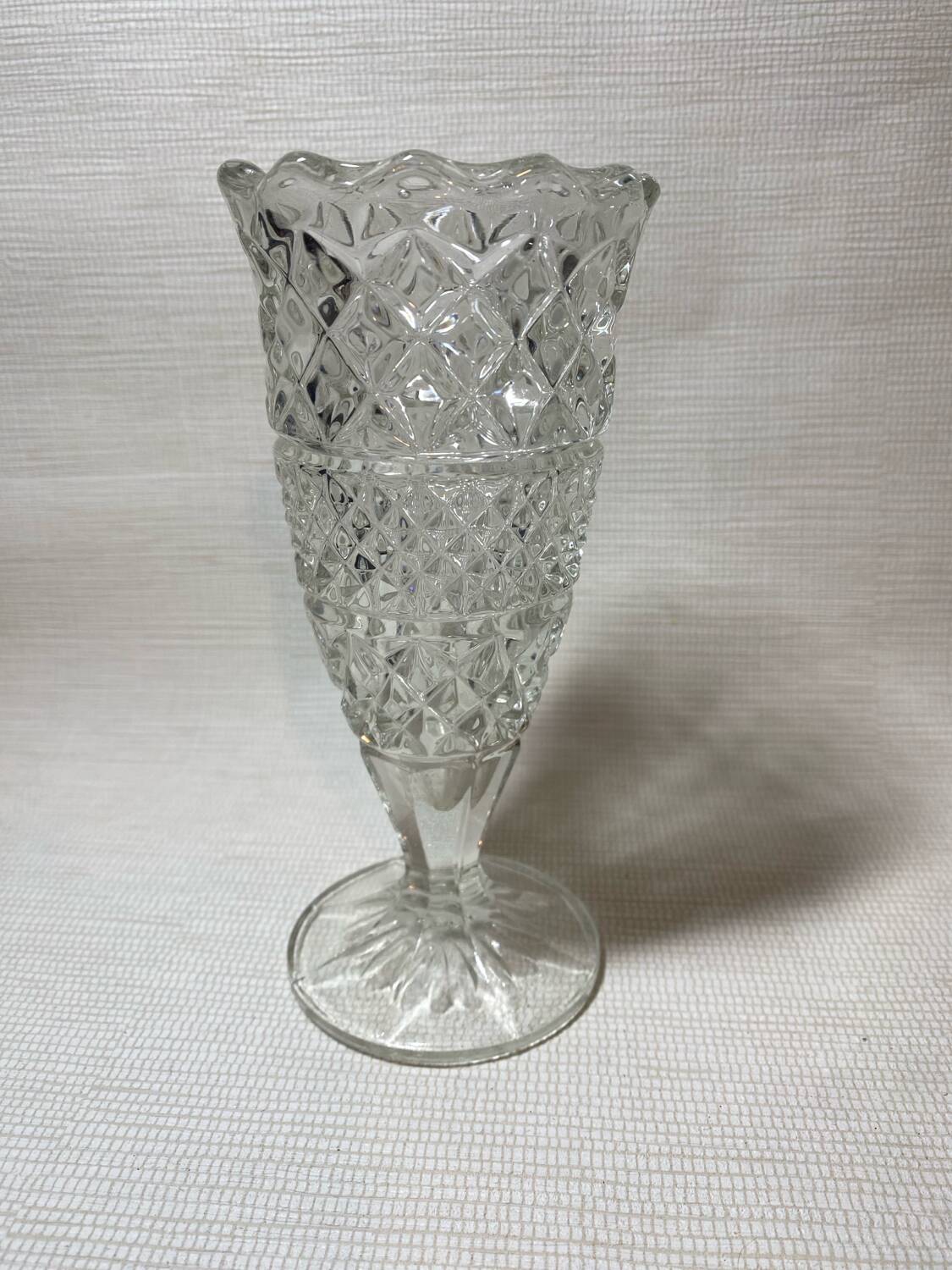 Glass vase size