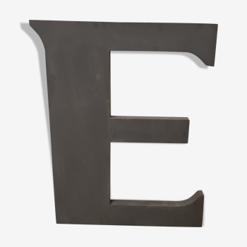 Vintage zinc letter "E"
