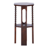 Piédestal art déco restauré en chêne, par wiener werkstätte, autriche - vienne, années 1920