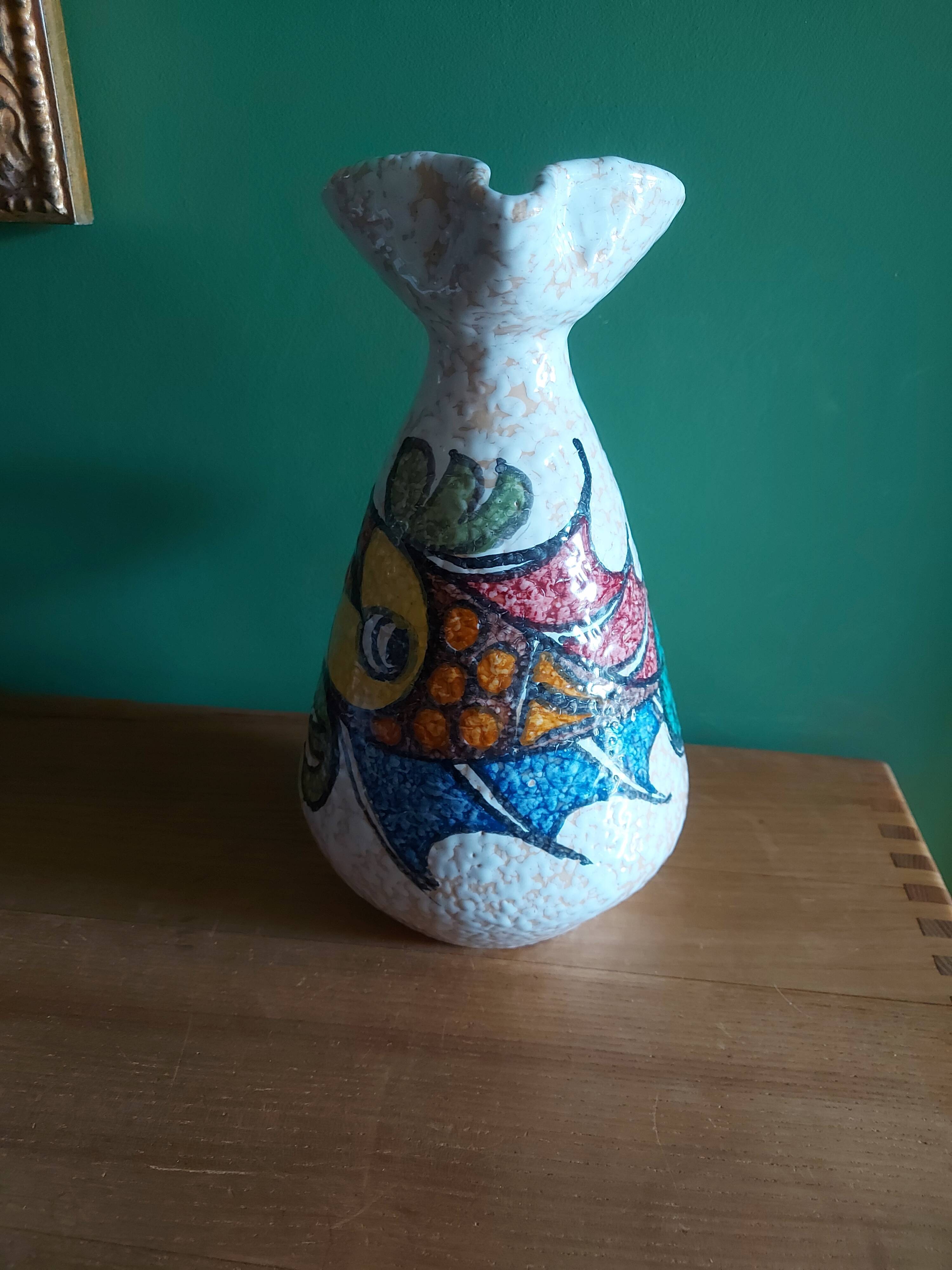 Vintage ceramic pitcher