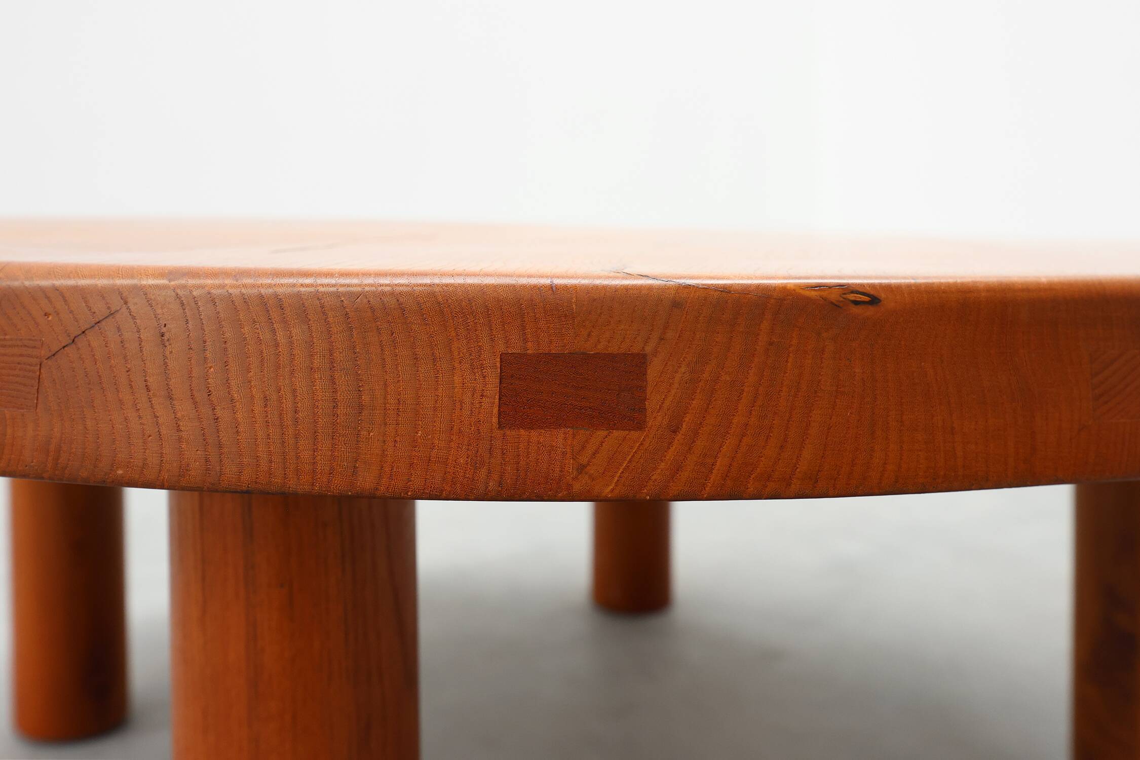 Pierre Chapo, Coffee Table Model T02M in Solid Elm, France 1976