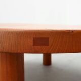Pierre Chapo, Coffee Table Model T02M in Solid Elm, France 1976