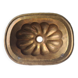 Basin, hammered copper shell hand basin