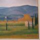 Peinture à l'huile sur toile paysage toscan signé r.venturi
