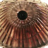 Two-tone wooden pendant lamp