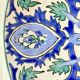 Pair of decorative ceramic plates from Nabeul, 1960s-1970s.