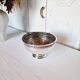 Large silver plated vase or quilted flower vase from the 1950s