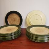 Lot vintage ceramic plates Saint Clément
