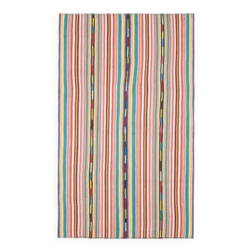 Tapis vintage turc Oushak fait main en laine et coton 180x298