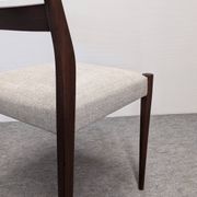 Set of 4 Scandinavian style teak chairs, France circa 1970.