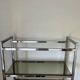Chrome metal shelf