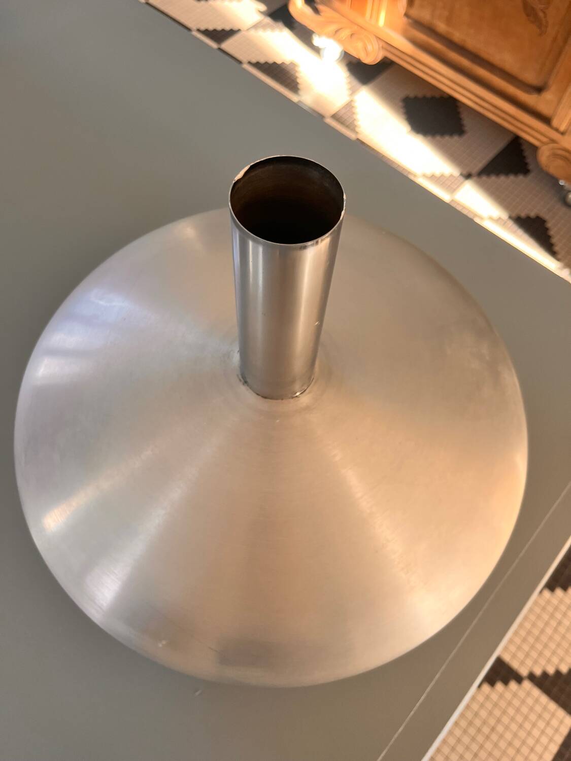 Superbe Lampe Suspension Design Vintage OVNI - Style Space Age/Mid-Cen