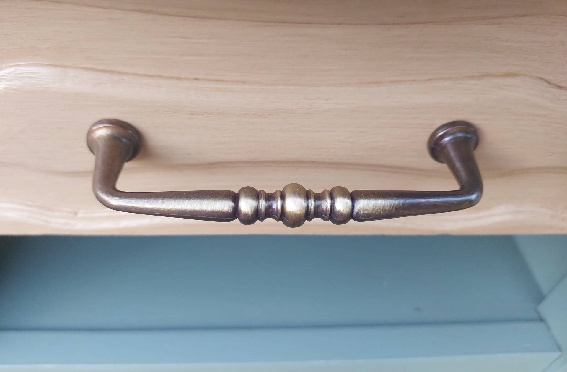 Bedside table, nightstand, renovated accent furniture.