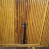 Rattan and bamboo bar cabinet