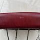 Vintage folding stool Libellule – Normafix – burgundy faux leather – years