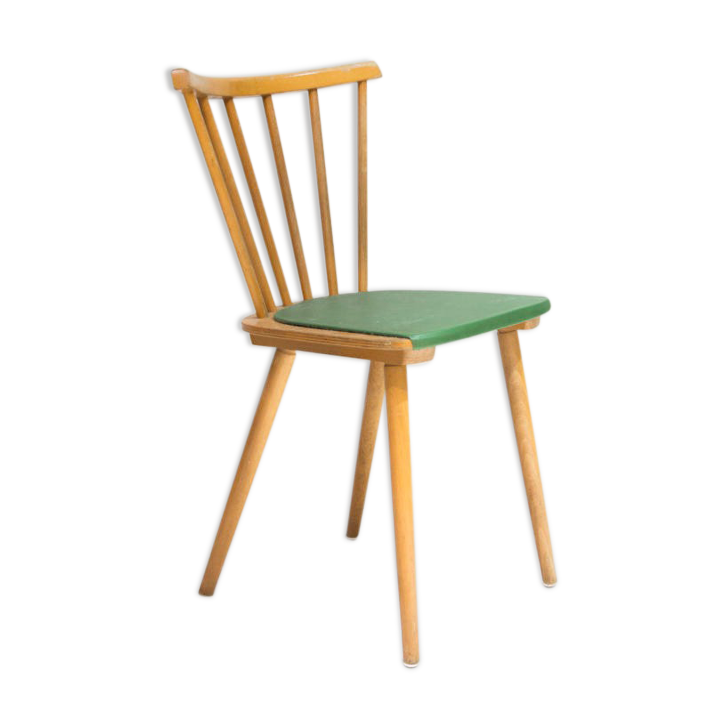 Vintage chair bars green seat