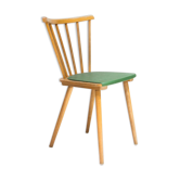 Chaise vintage barreaux assise verte