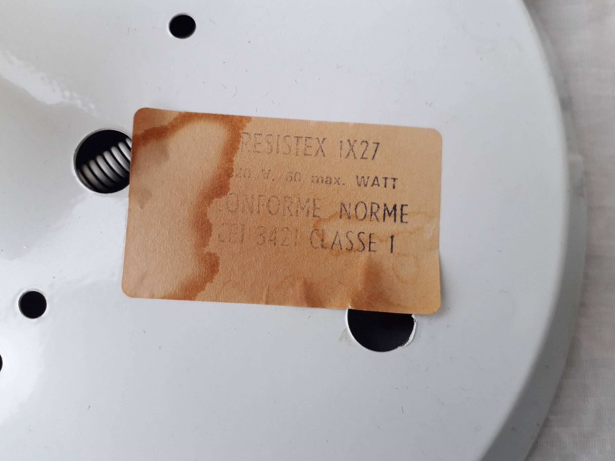 Plafonnier carré en verre