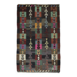 Turkish Anatolian Handmade Vintage Area Kilim Rug 286 cm x 188 cm