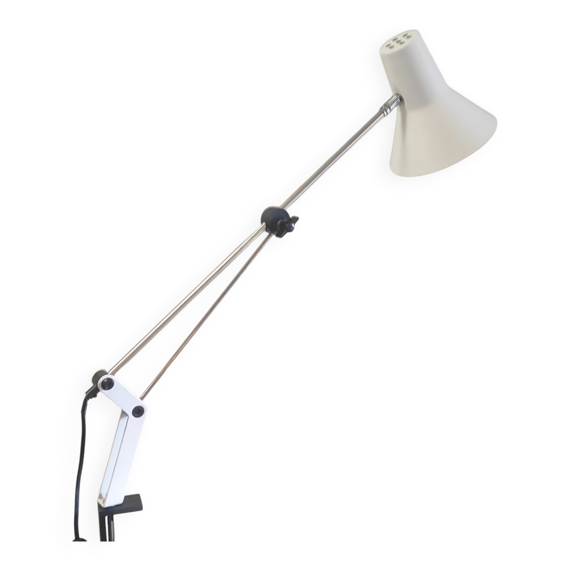 Lampe articulée type architecte en métal - années 80