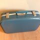 Blue vintage flight attendant suitcase, 60s - 70s