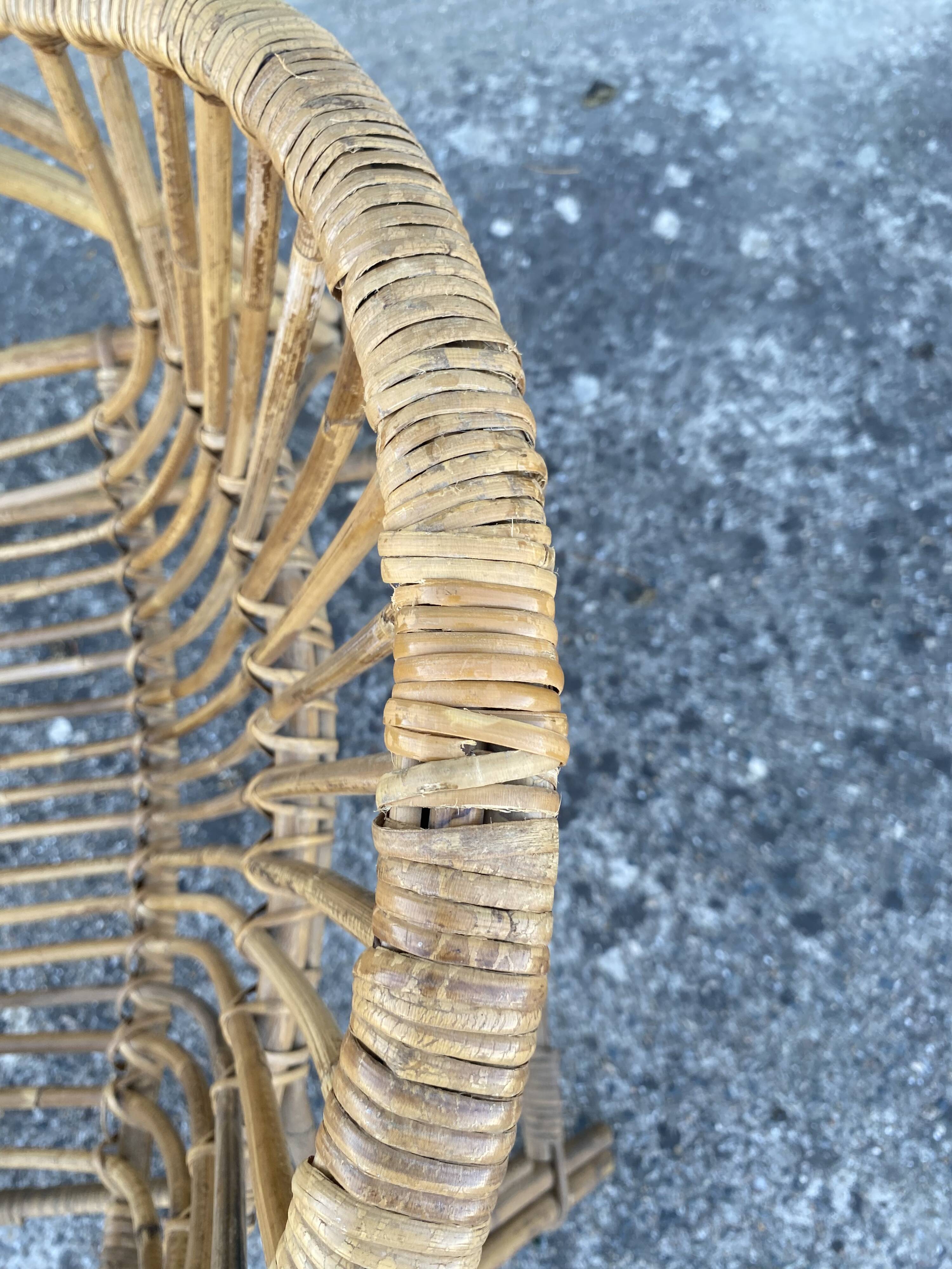 Rattan armchair