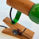 Spot adjustable wall light on clamp 70s