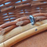 Rattan mirror 60s 47cm