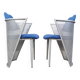 Set of 6 postmodern dining chairs, 1980s