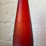 Art Deco style red glass vase