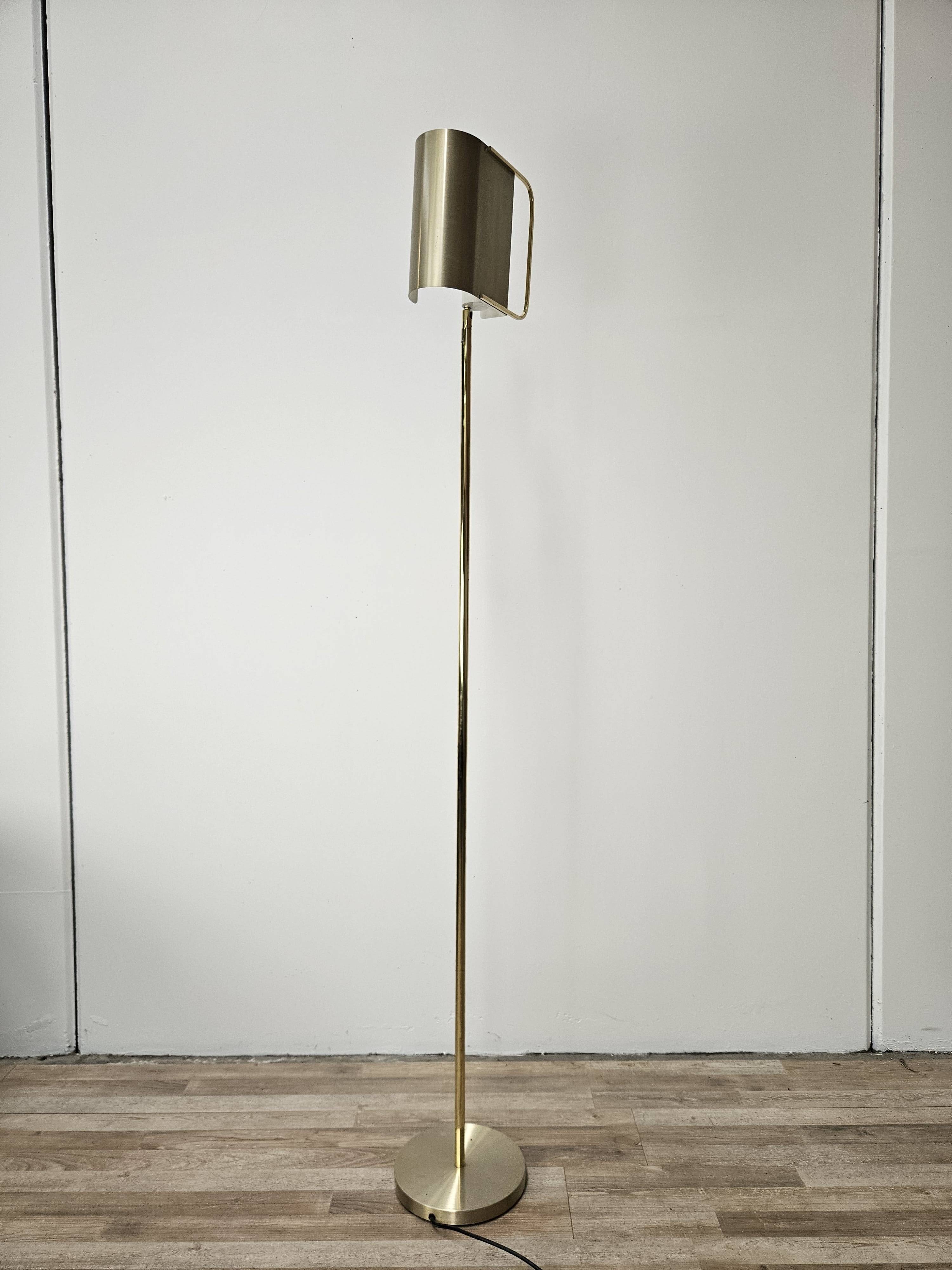Lampadaire en laiton de Pia Guidetti Crippa pour Lumi, 1970