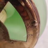 Glass and bronze table lamp, Spain, 1950